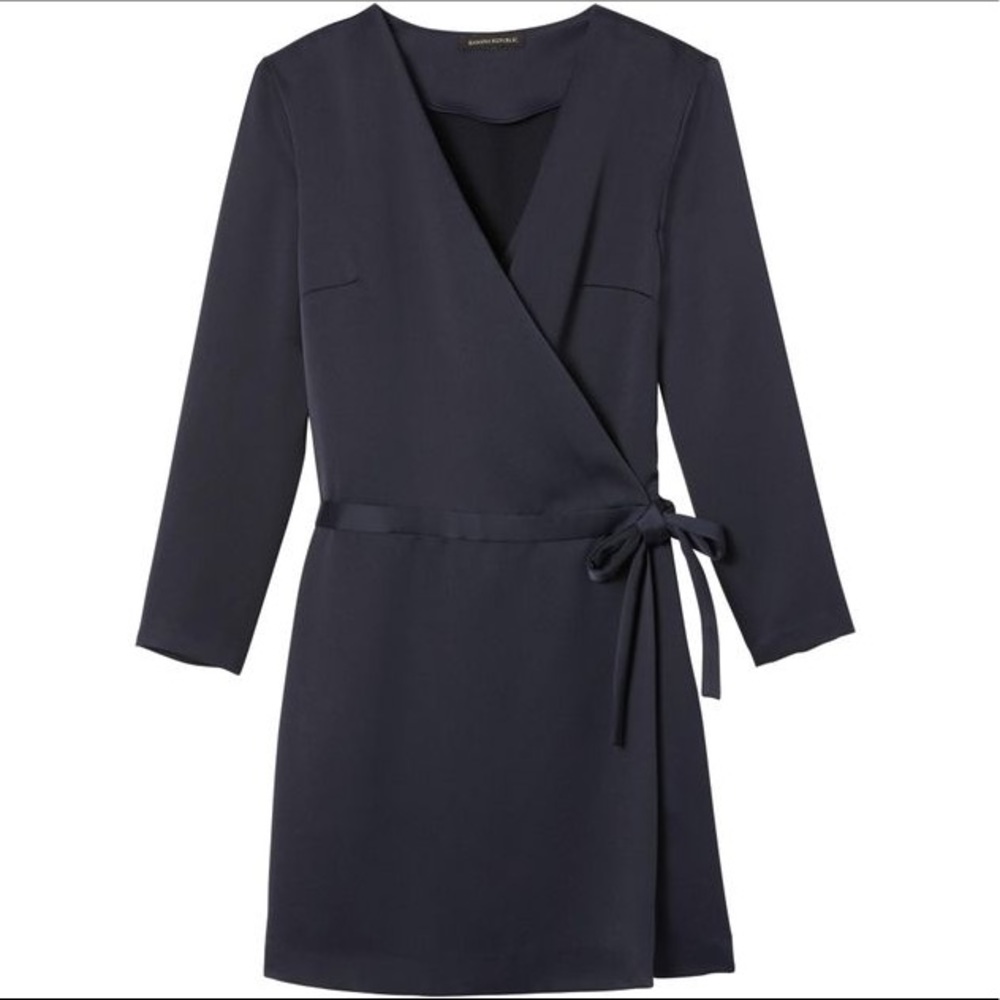 Banana Republic Wrap Front Satin Romper